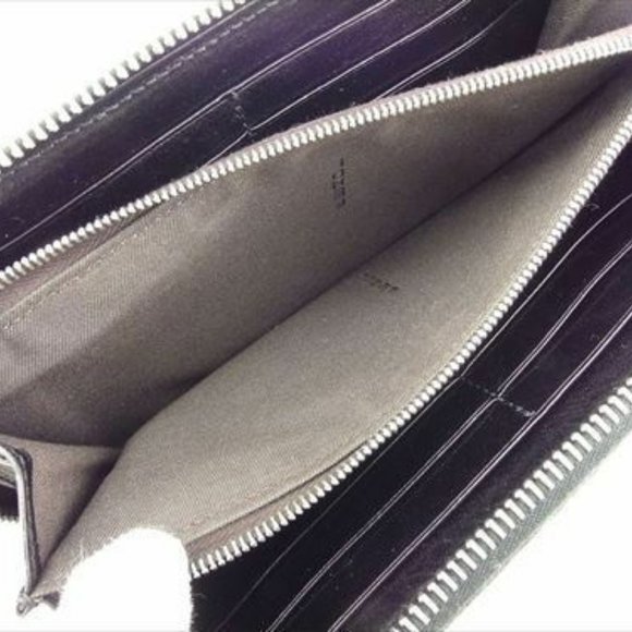Fendi Wallet Purse Long Wallet leather Black Woman unisex Authentic Used - Picture 6 of 9
